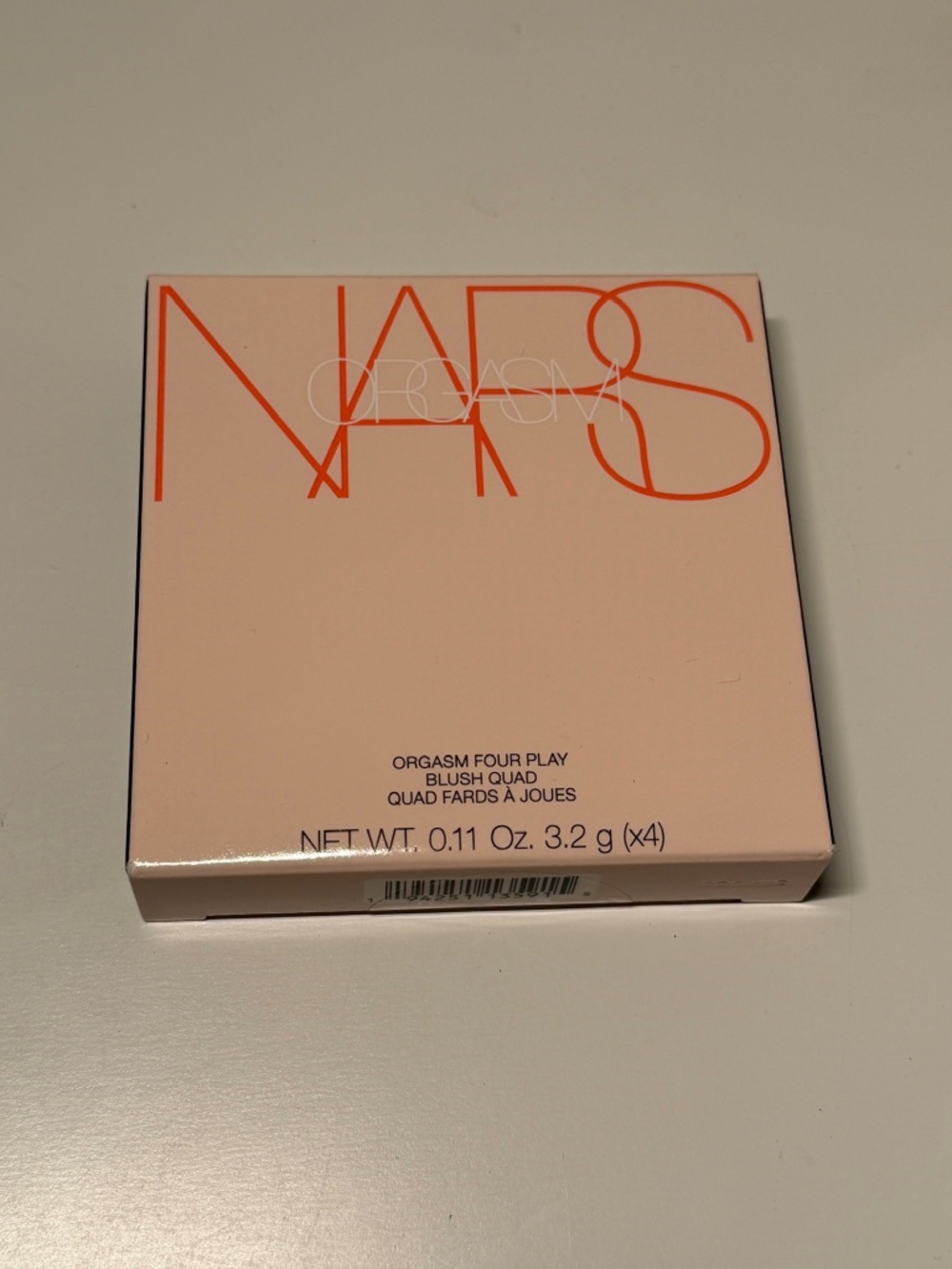 New in box RARE NARS Orgasm Four Play Blush Quad Full Size 3.2g*4 Limited makeup
